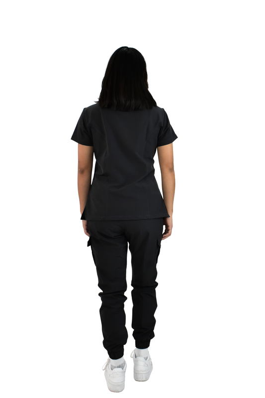 Uniforme Quirúrgico M06 Antifluido Stretch Gris Oxford
