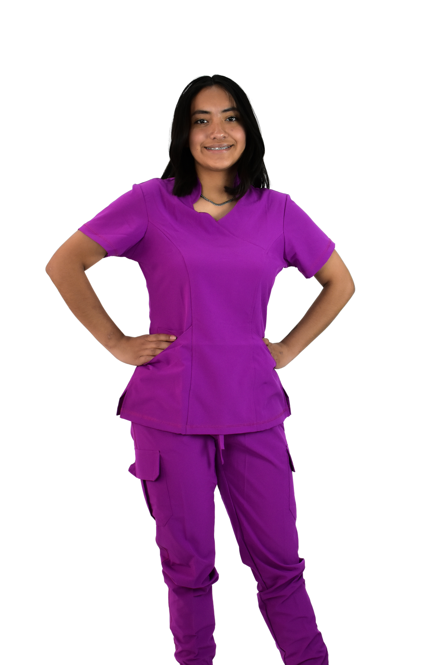 Uniforme Quirúrgico M06 Antifluido Stretch Bugambilia