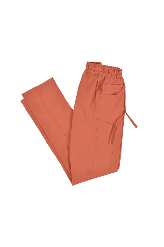 Uniforme Quirurgico Dama M05 Antifluido Stretch Naranja