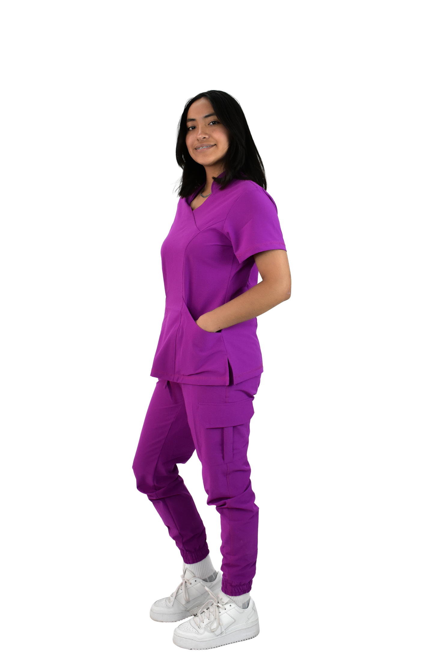 Uniforme Quirúrgico M06 Antifluido Stretch Bugambilia