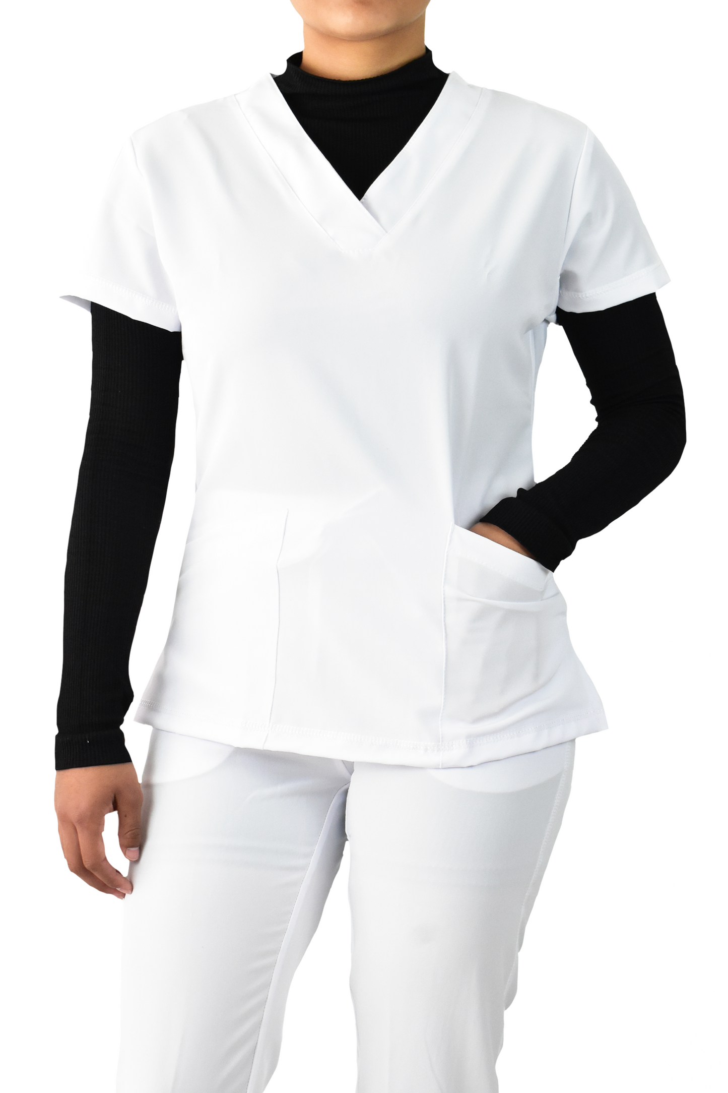 Uniforme Quirúrgico Dama M03 Stretch Blanco