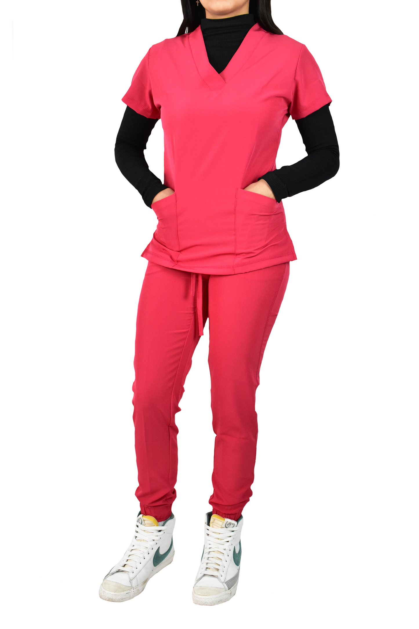 Uniforme Quirúrgico Dama M03 Stretch Coral Oscuro