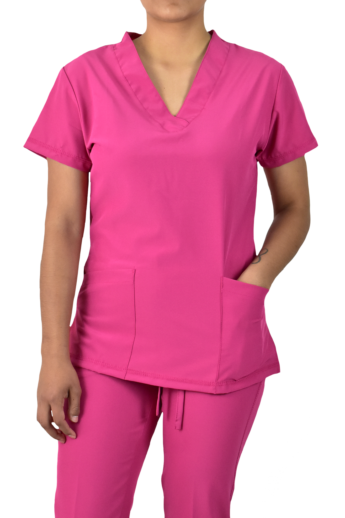 Uniforme Quirúrgico Dama M03 Stretch Fucsia