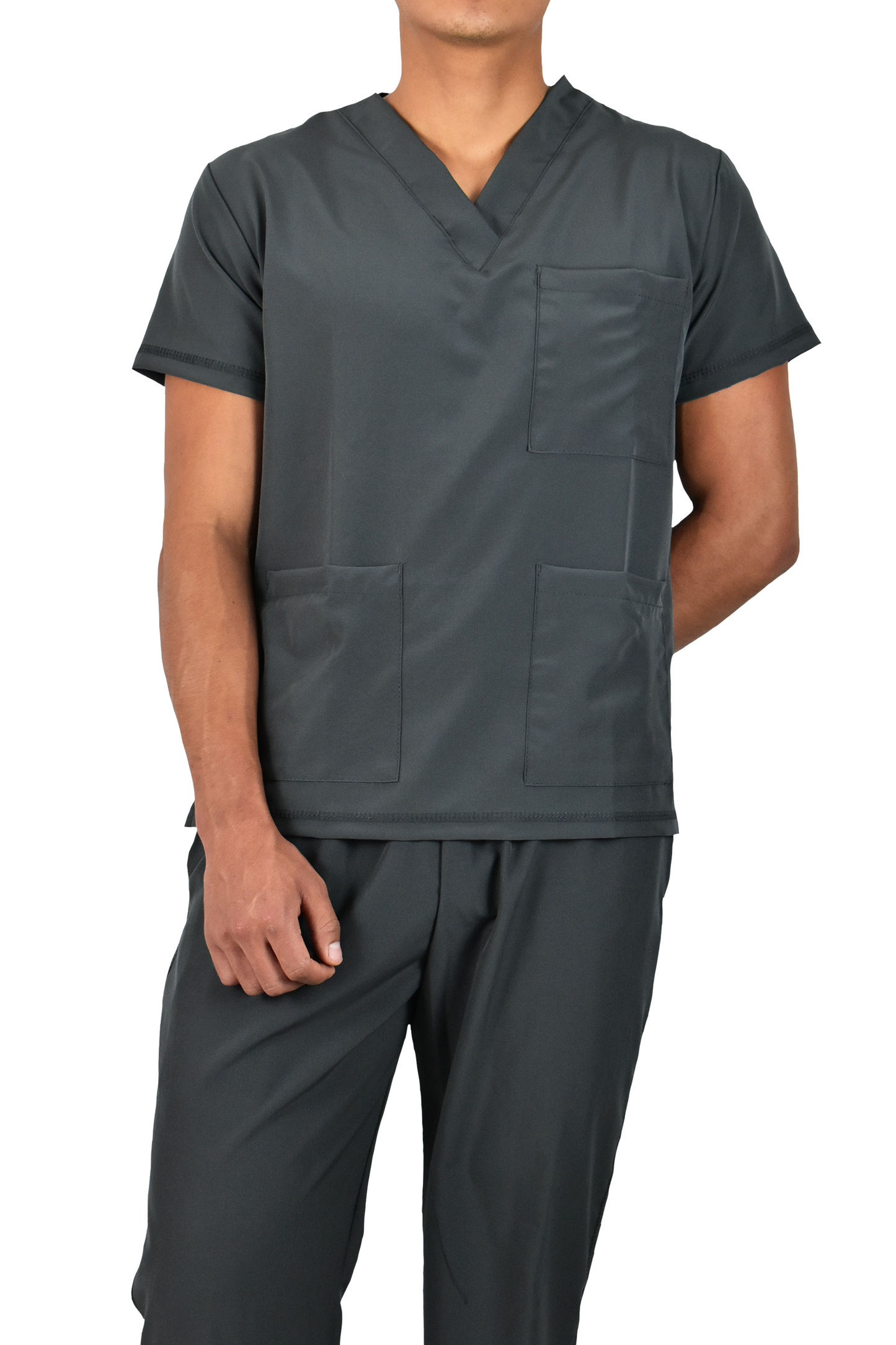 Uniforme Quirúrgico Caballero M04 Stretch Gris Oxford