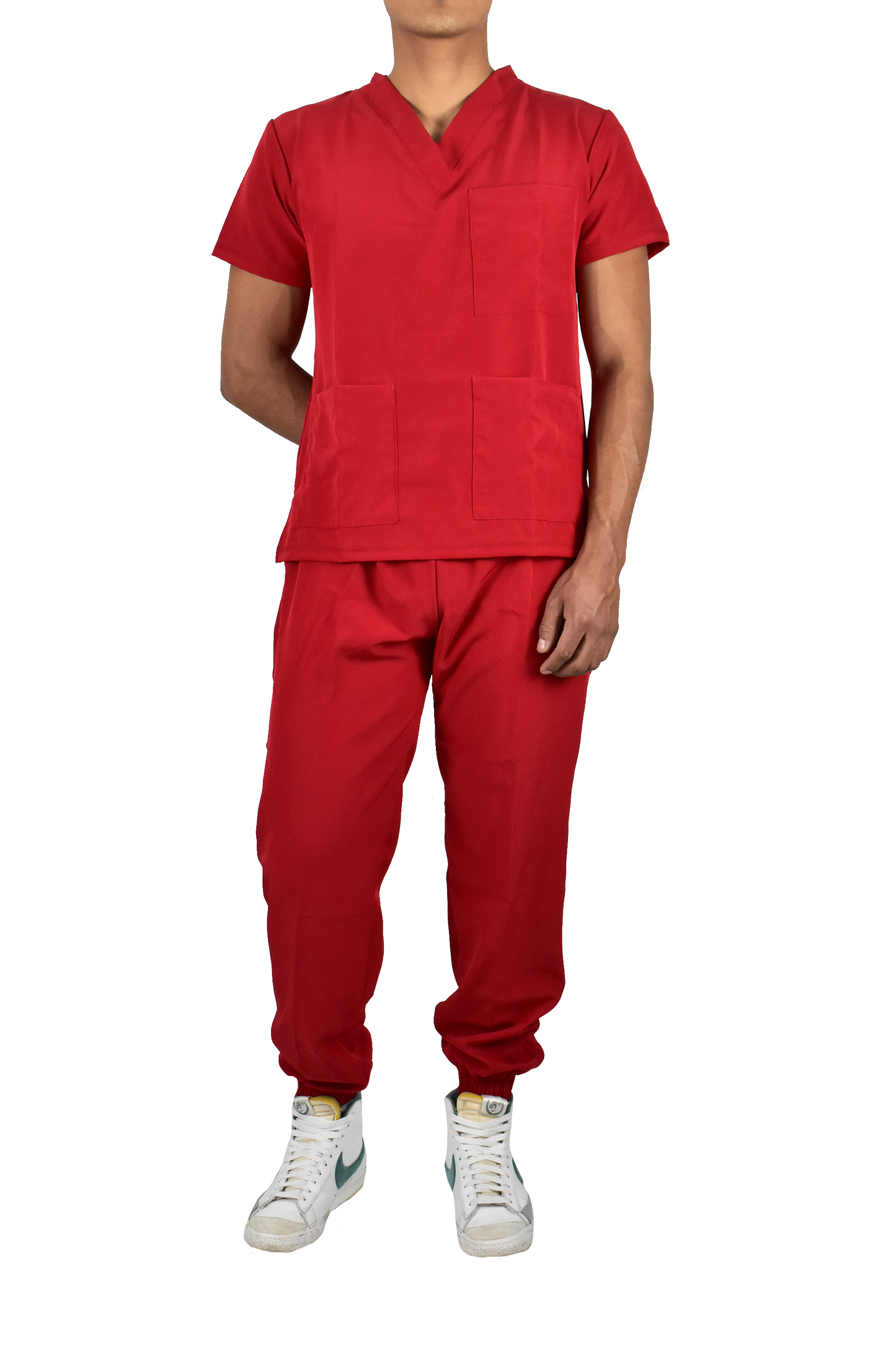 Uniforme Quirúrgico Caballero M04 Stretch Rojo