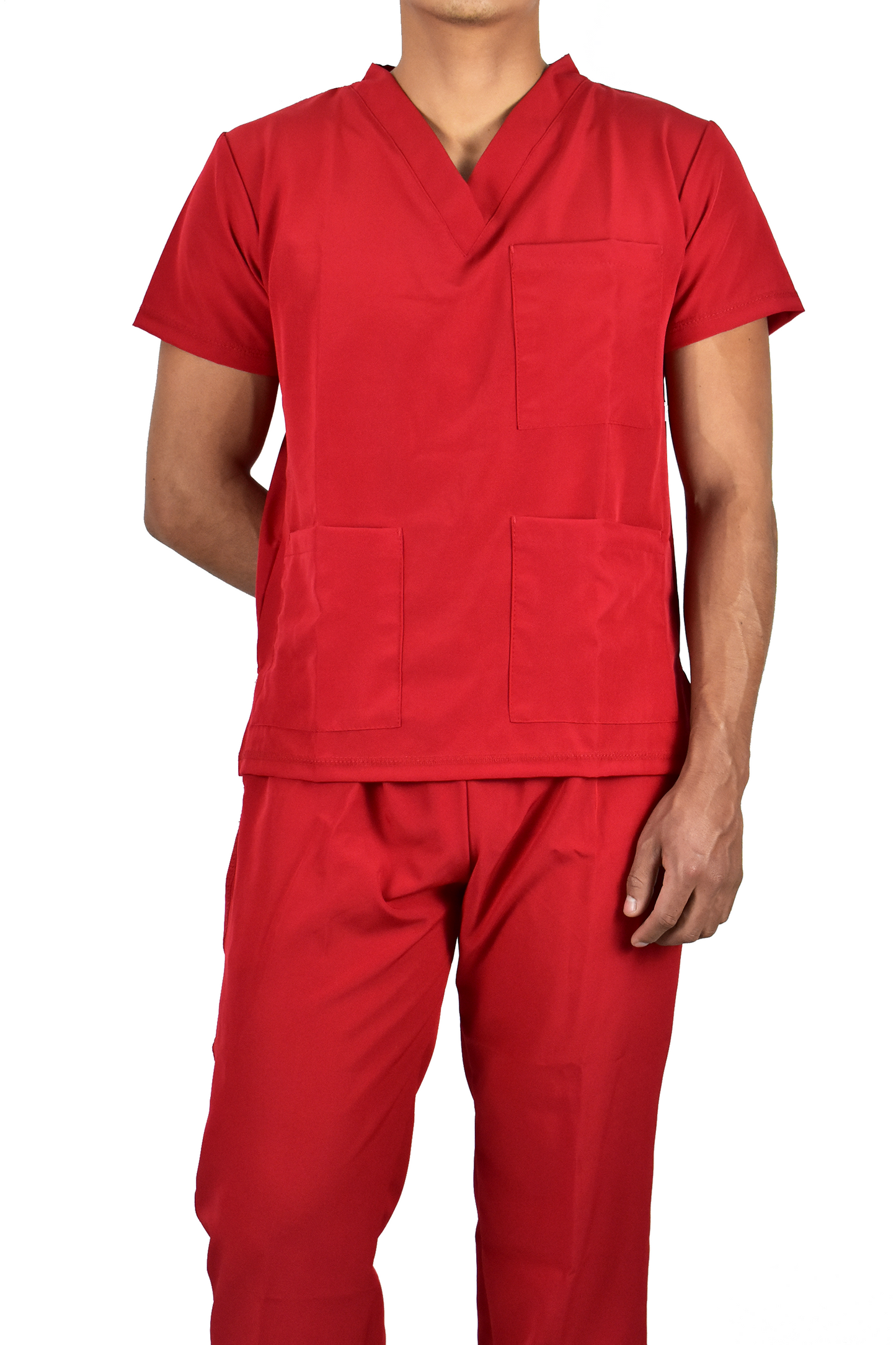 Uniforme Quirúrgico Caballero M04 Stretch Rojo