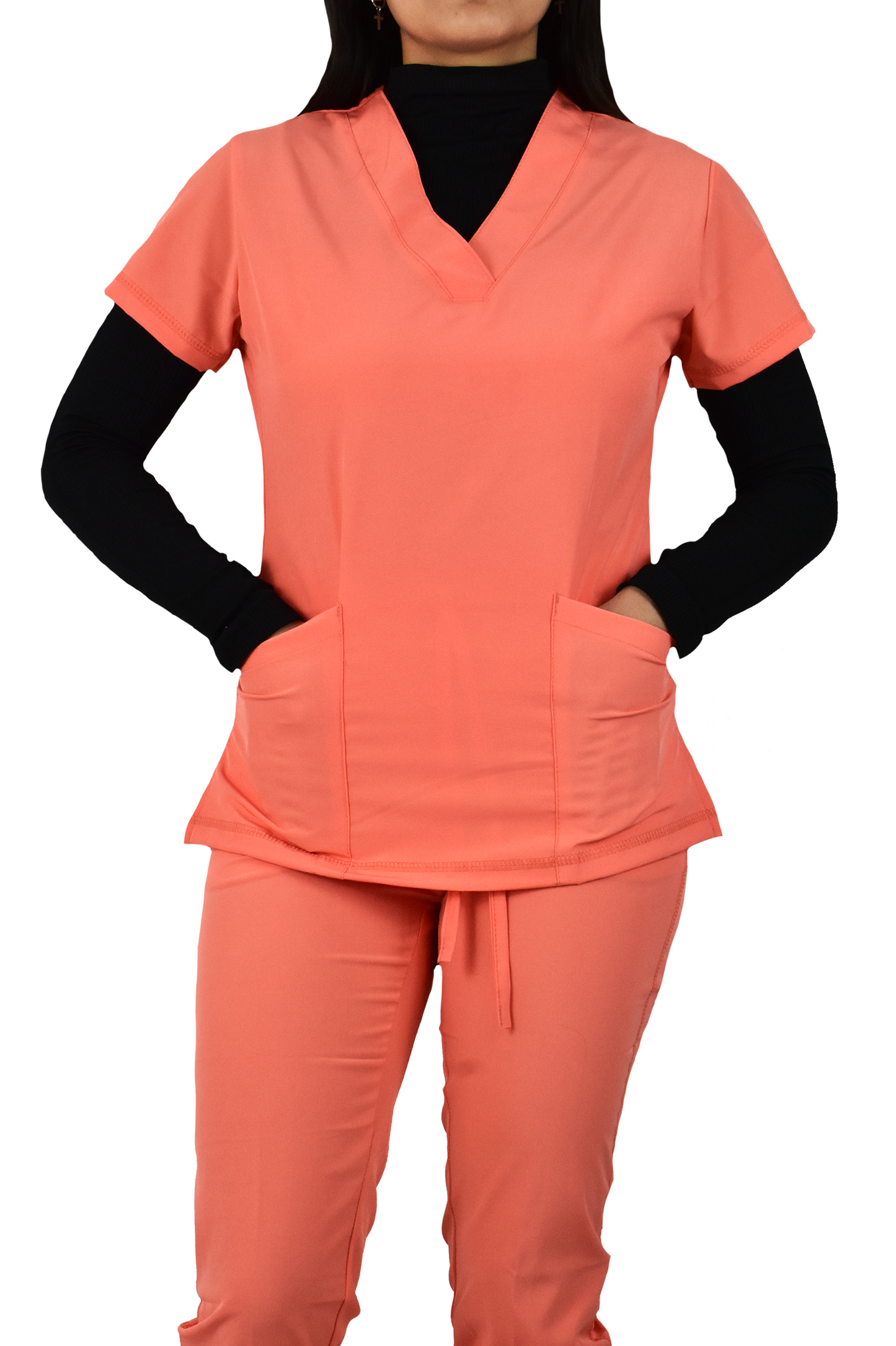 Uniforme Quirúrgico Dama M03 Stretch Mandarina