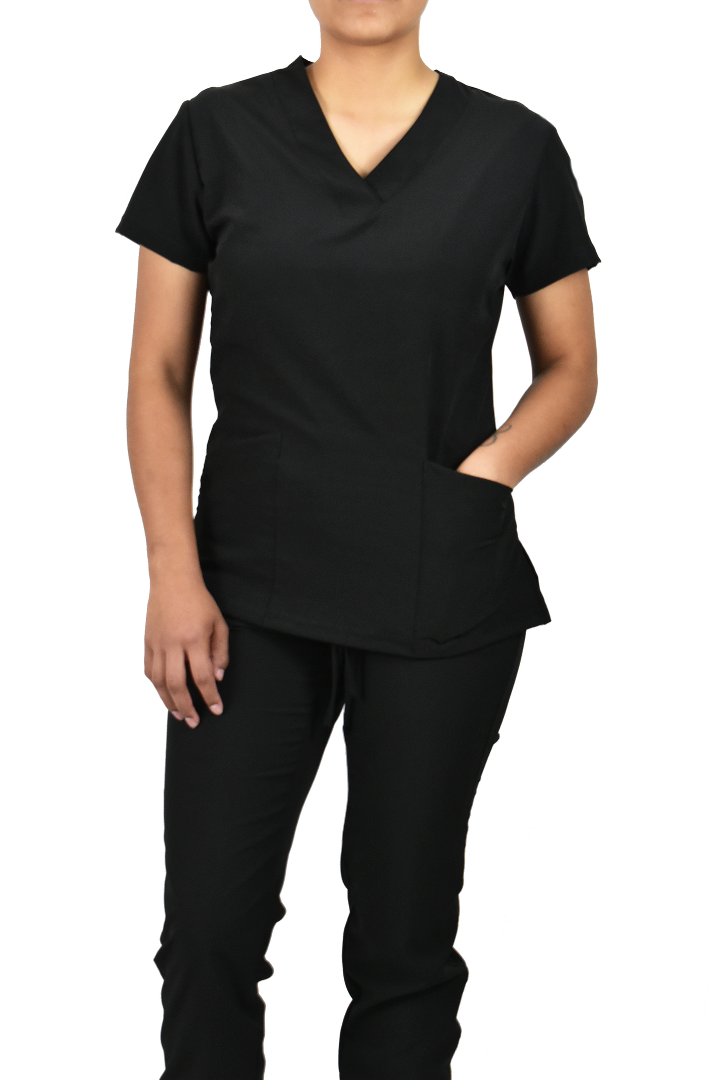 Uniforme Quirúrgico Dama M03 Stretch Negro