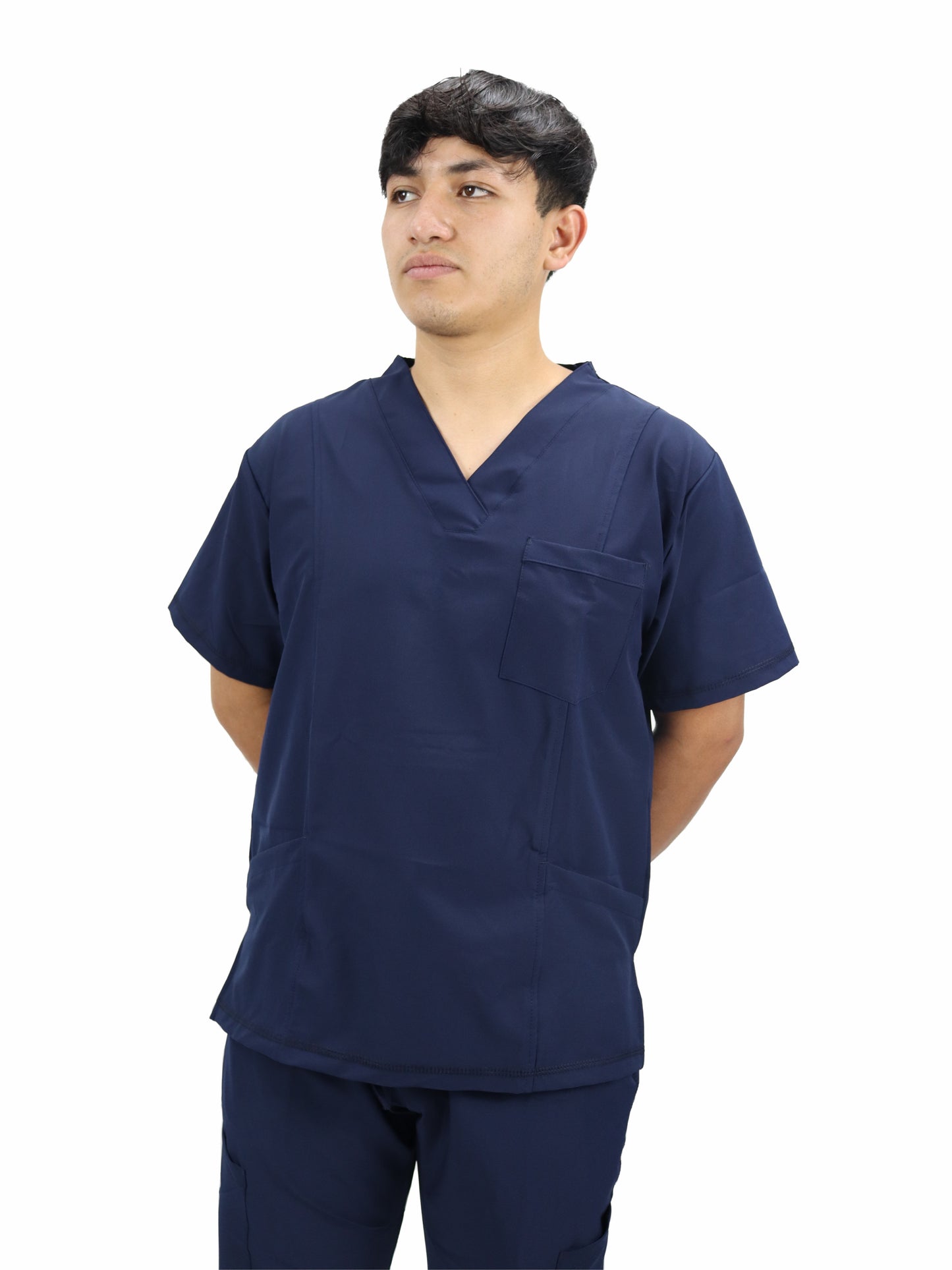 Uniforme Quirúrgico Caballero M07 Stretch Antifluido Azul Marino