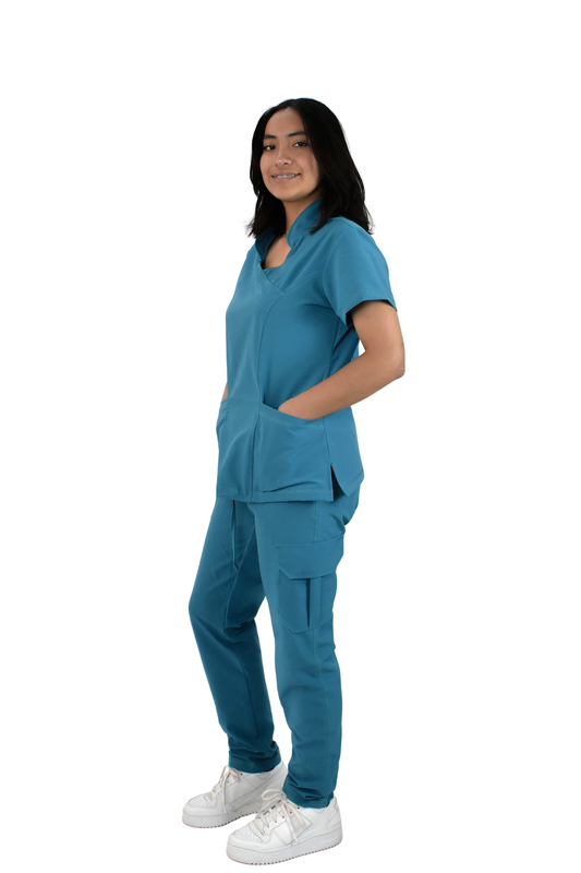 Uniforme Quirúrgico M06 Antifluido Stretch Jade