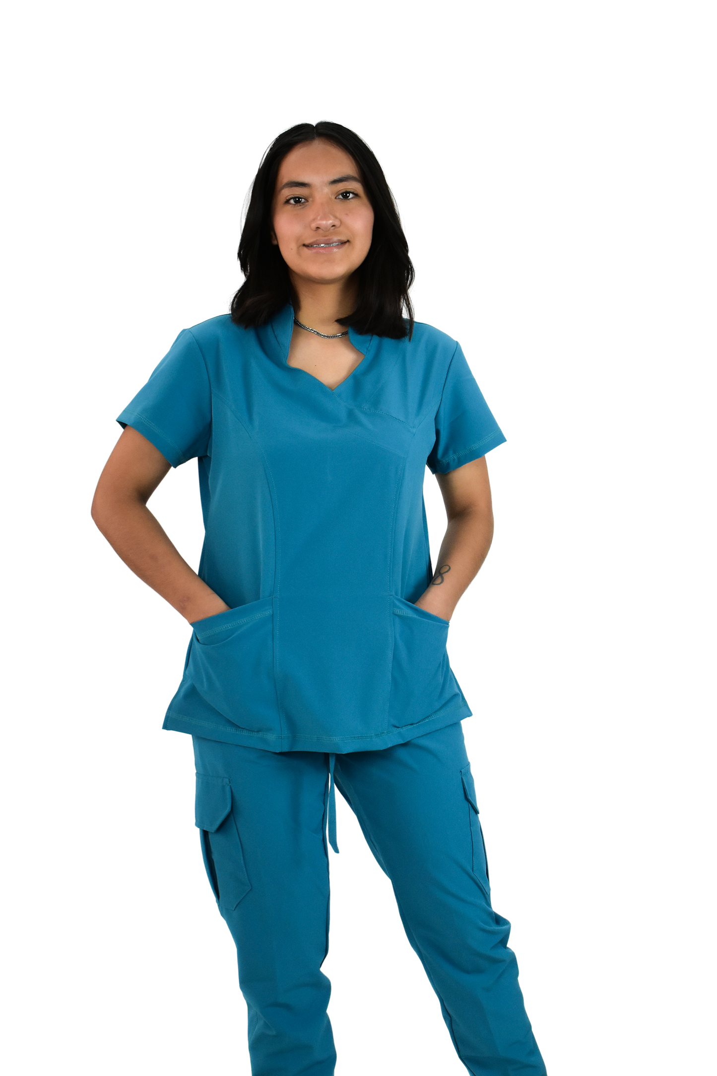 Uniforme Quirúrgico M06 Antifluido Stretch Jade