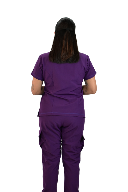 Uniforme Quirúrgico M06 Antifluido Stretch Morado