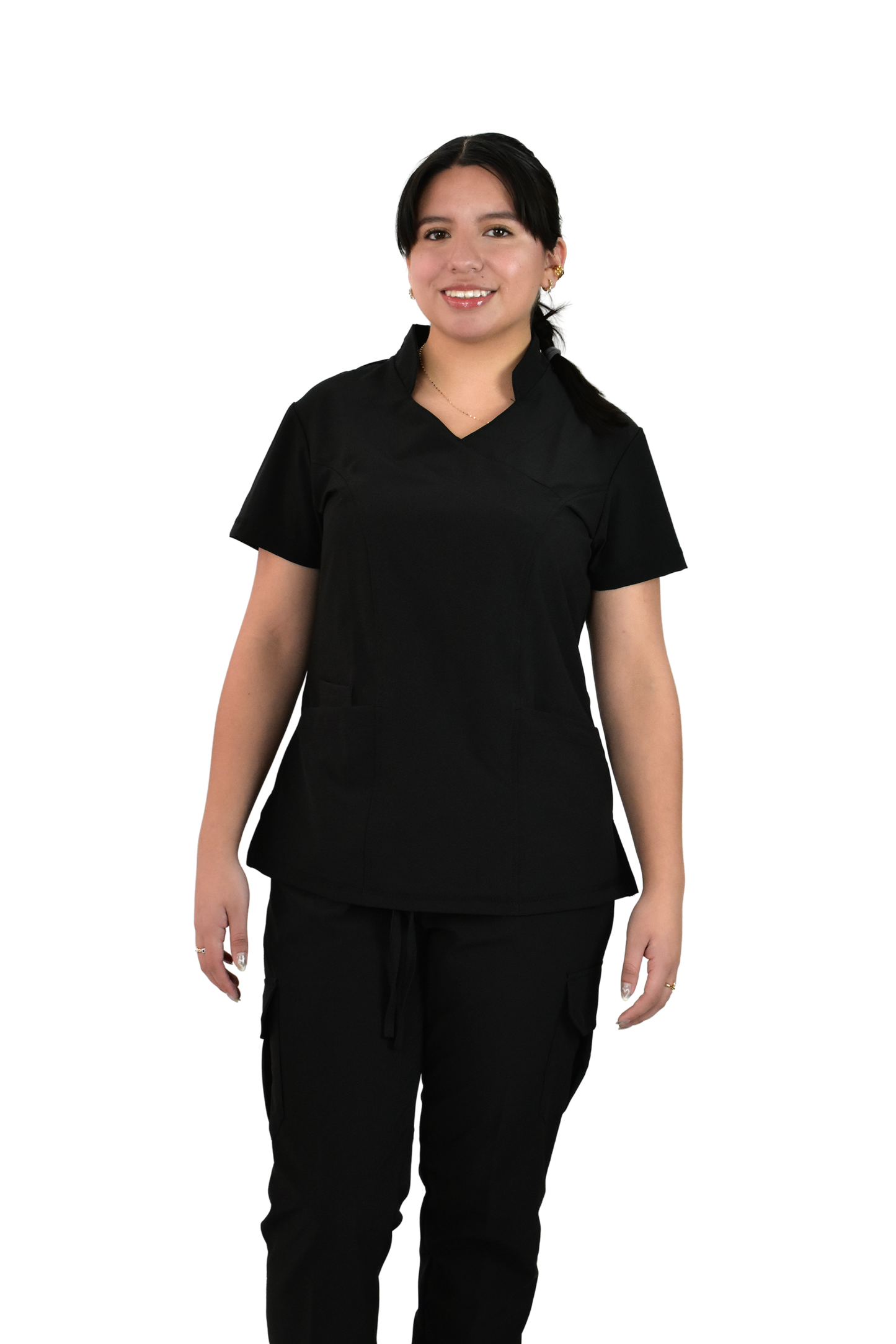 Uniforme Quirúrgico M06 Antifluido Stretch Negro