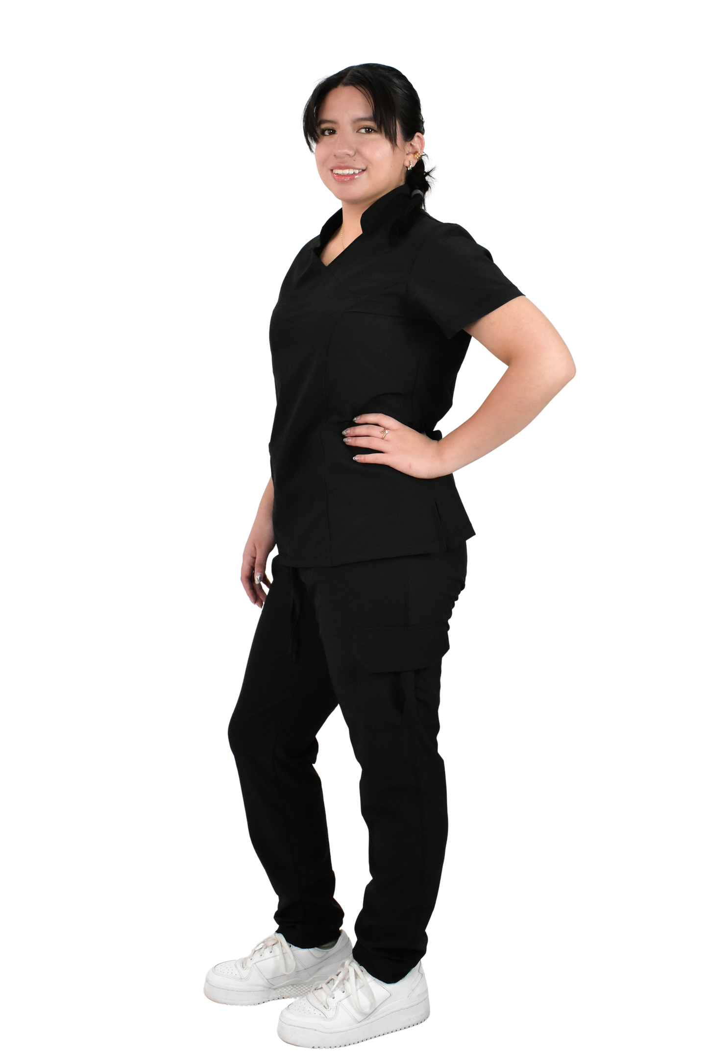 Uniforme Quirúrgico M06 Antifluido Stretch Negro
