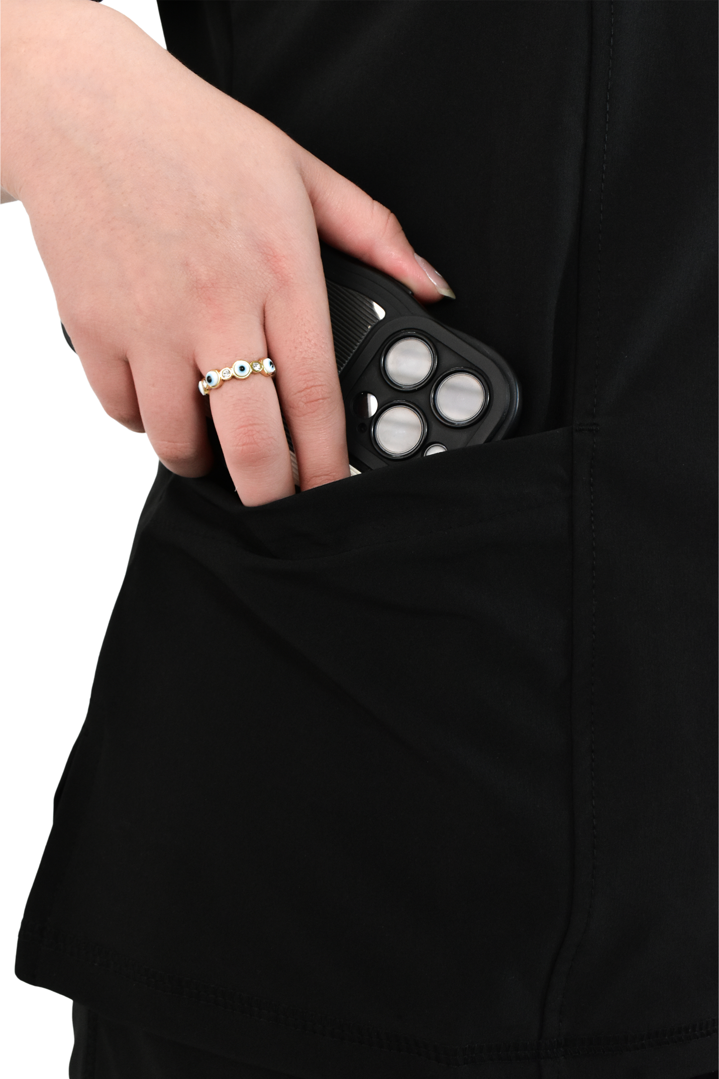 Uniforme Quirúrgico M06 Antifluido Stretch Negro