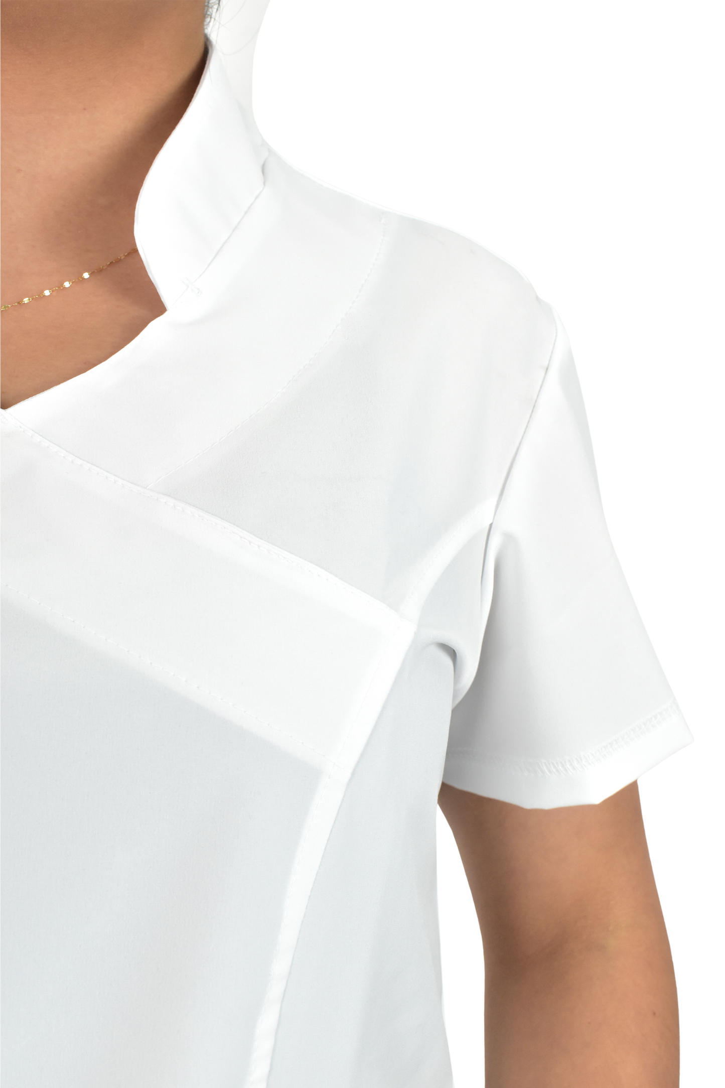 Uniforme Quirúrgico M06 Antifluido Stretch Blanco