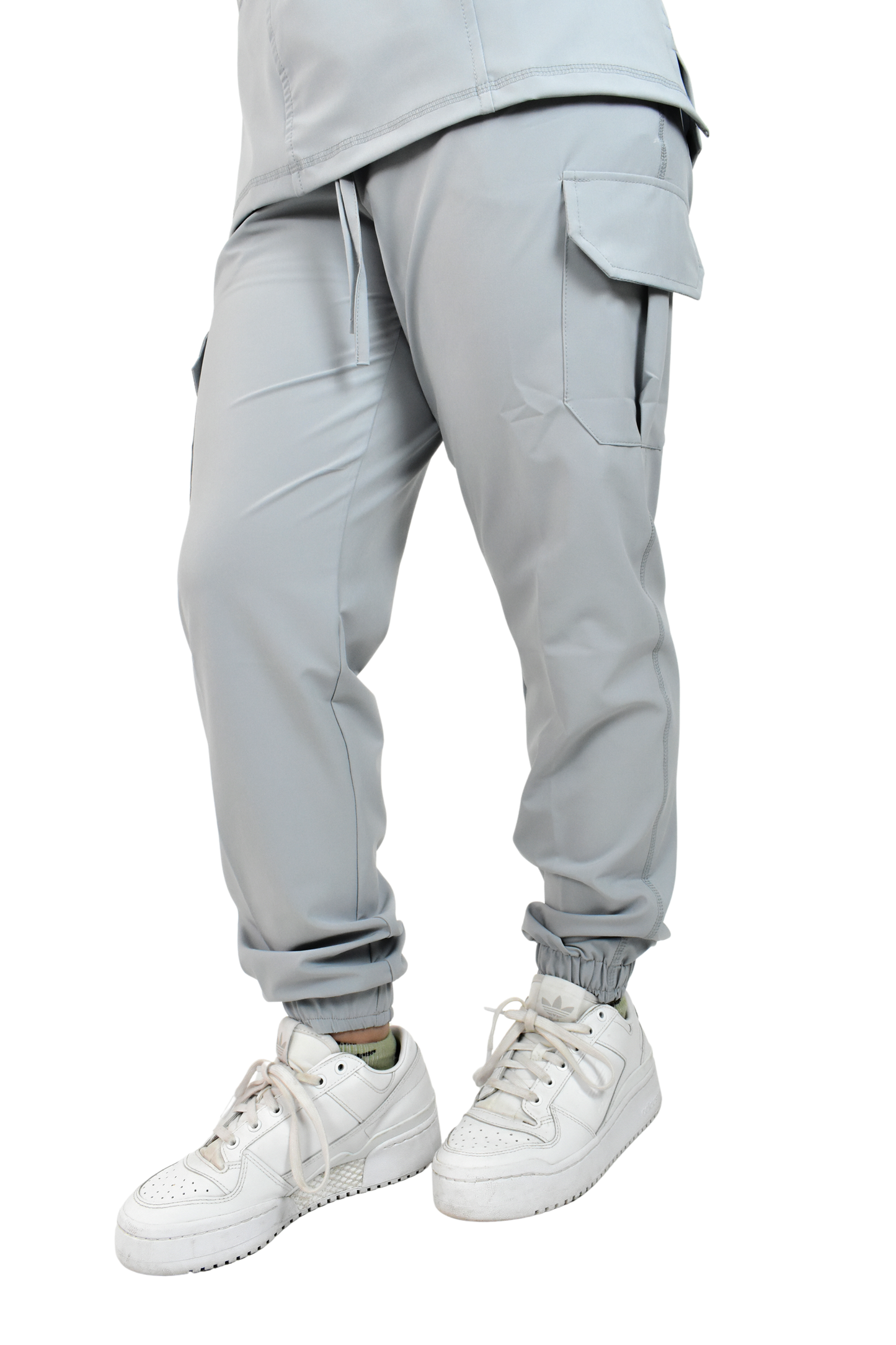 Uniforme Quirúrgico M06 Antifluido Stretch Gris Perla