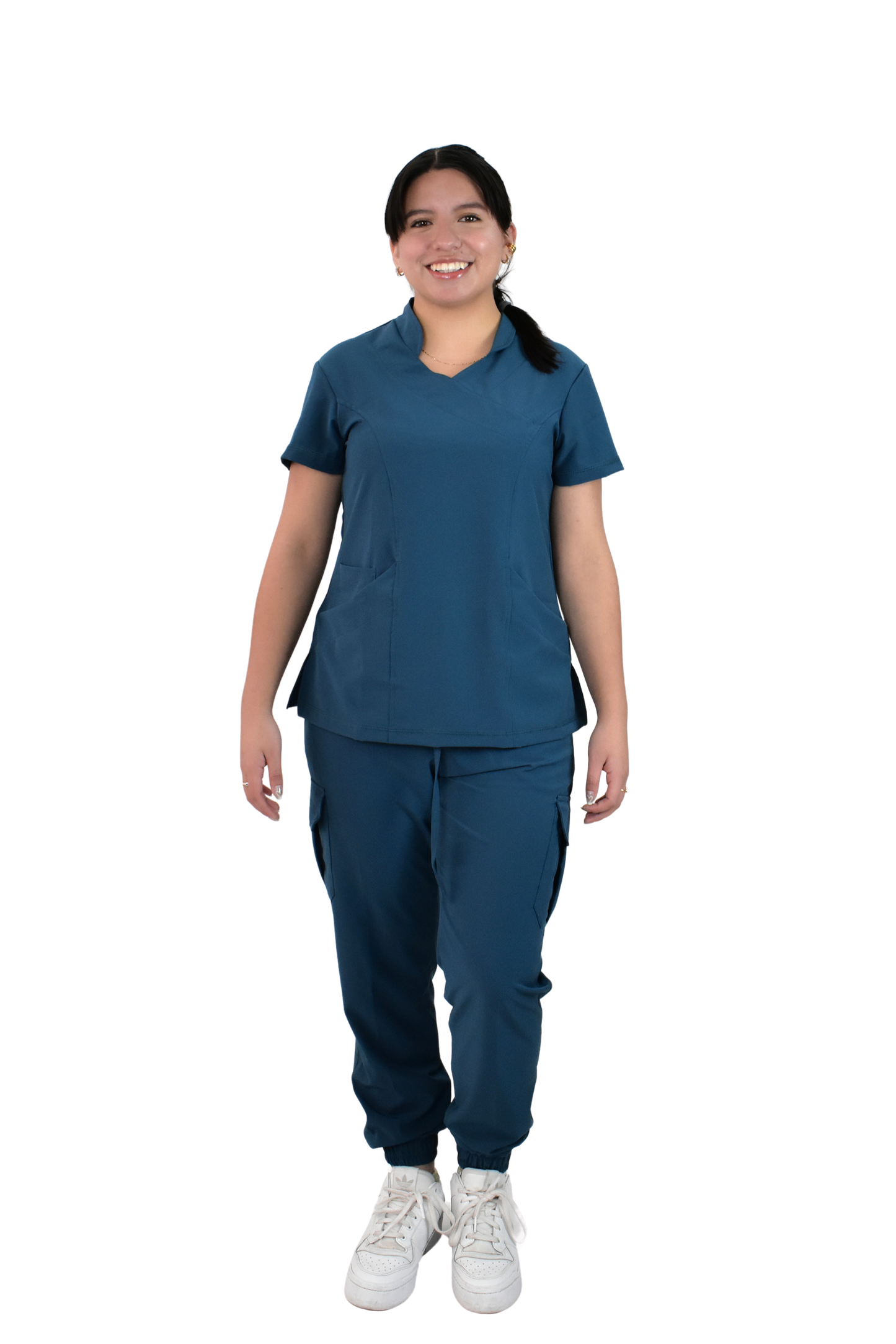 Uniforme Quirúrgico M06 Antifluido Stretch Petroleo