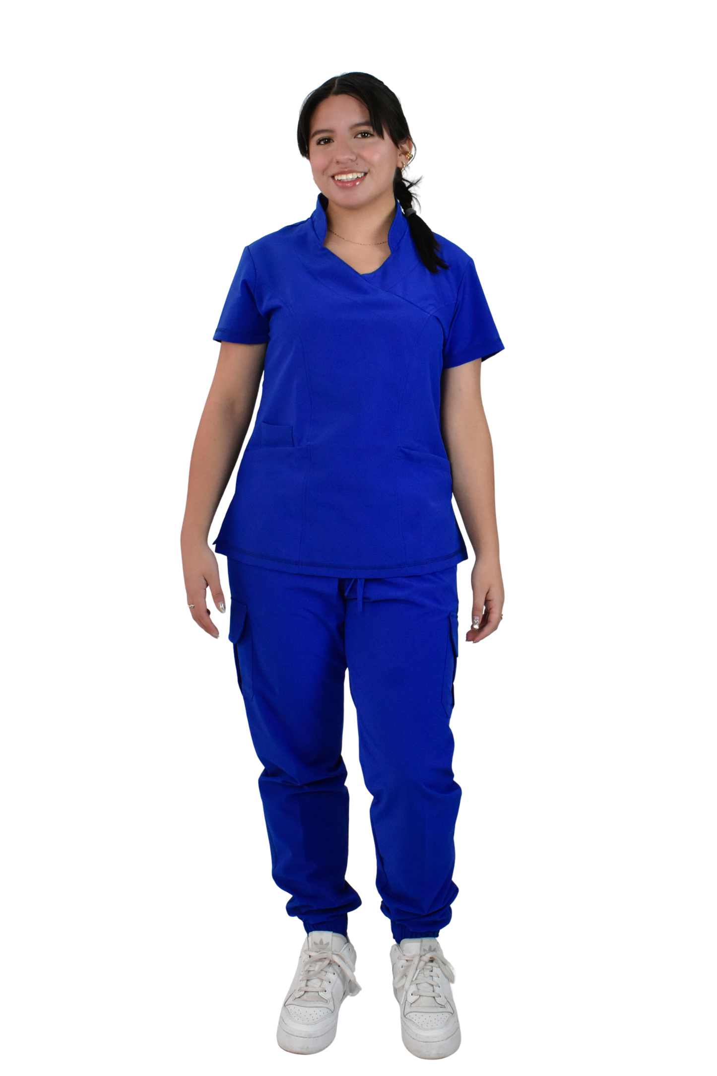 Uniforme Quirúrgico M06 Antifluido Stretch Azul Rey