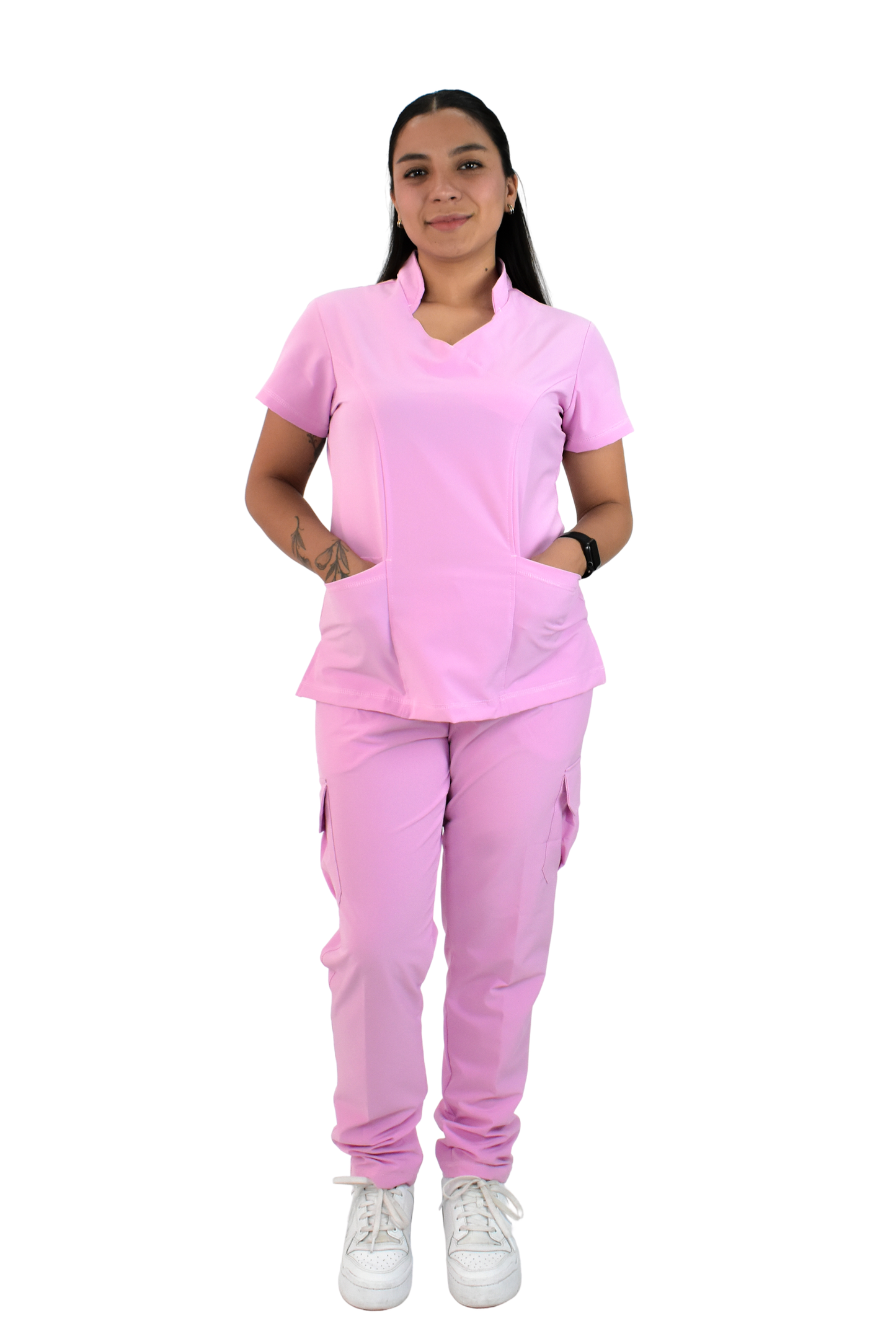 Uniforme Quirúrgico M06 Antifluido Stretch Rosa