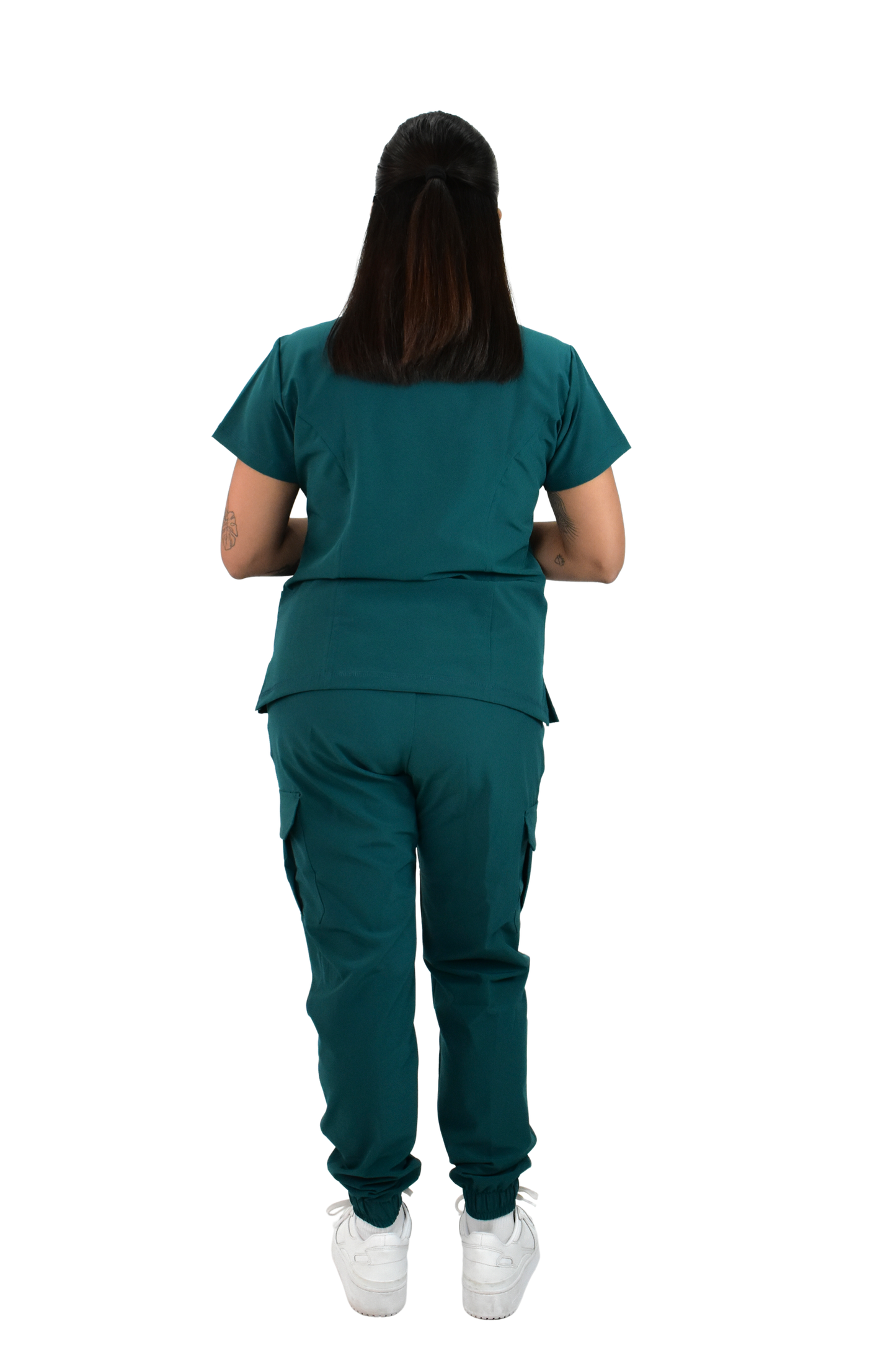 Uniforme Quirúrgico M06 Antifluido Stretch Verde Botella