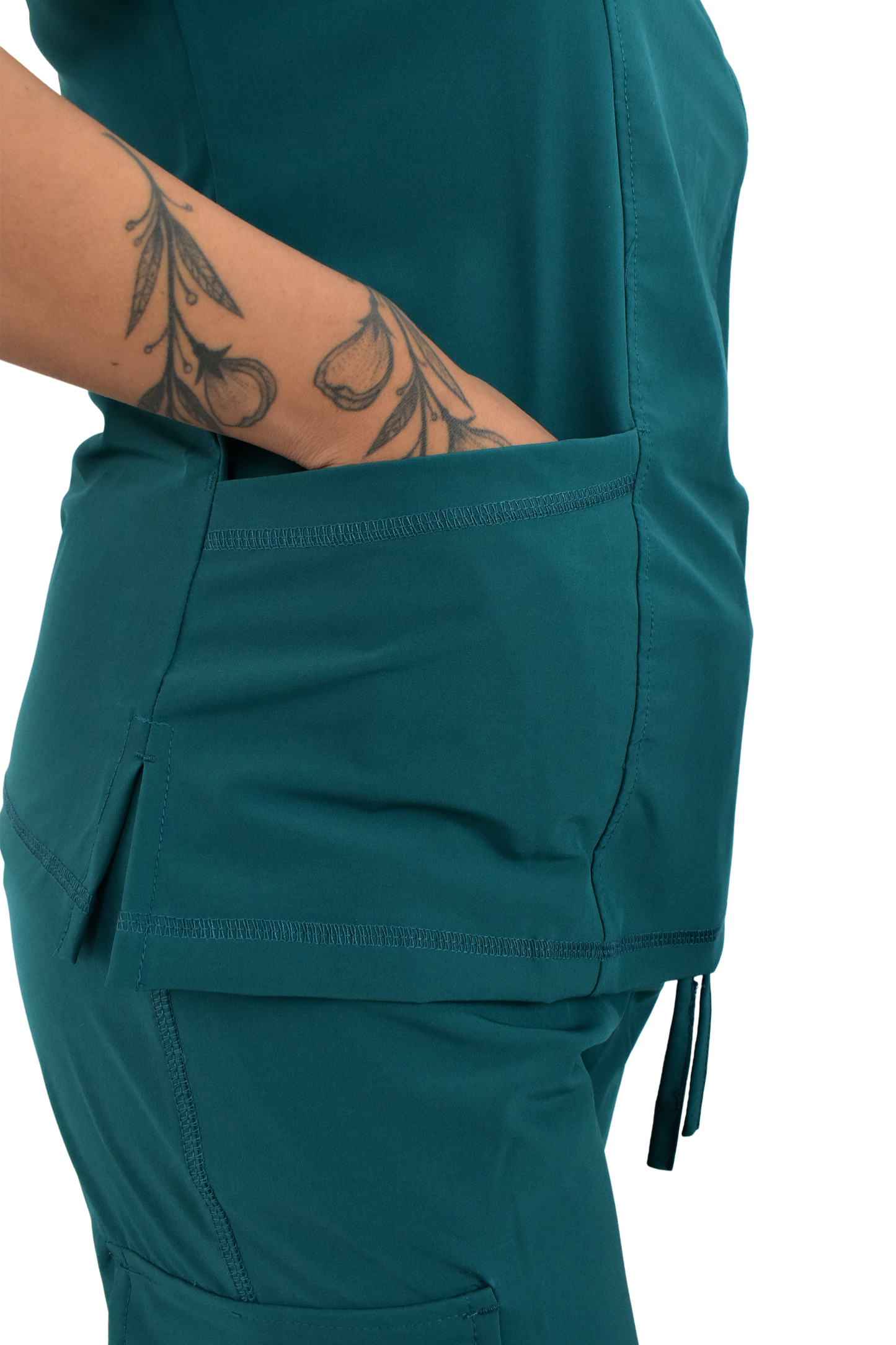 Uniforme Quirúrgico M06 Antifluido Stretch Verde Botella