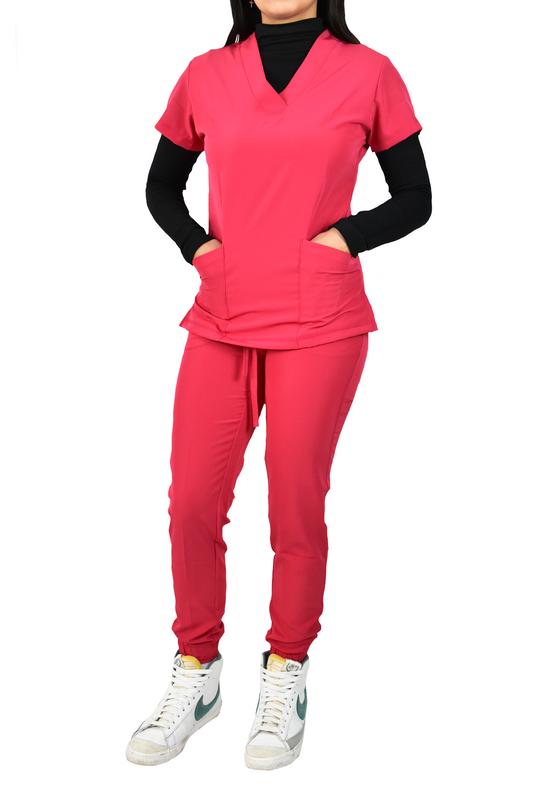 Uniforme Quirúrgico Dama M03 Stretch Coral Oscuro