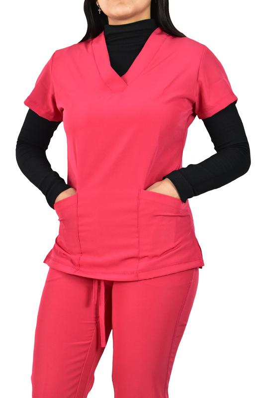 Uniforme Quirúrgico Dama M03 Stretch Coral Oscuro