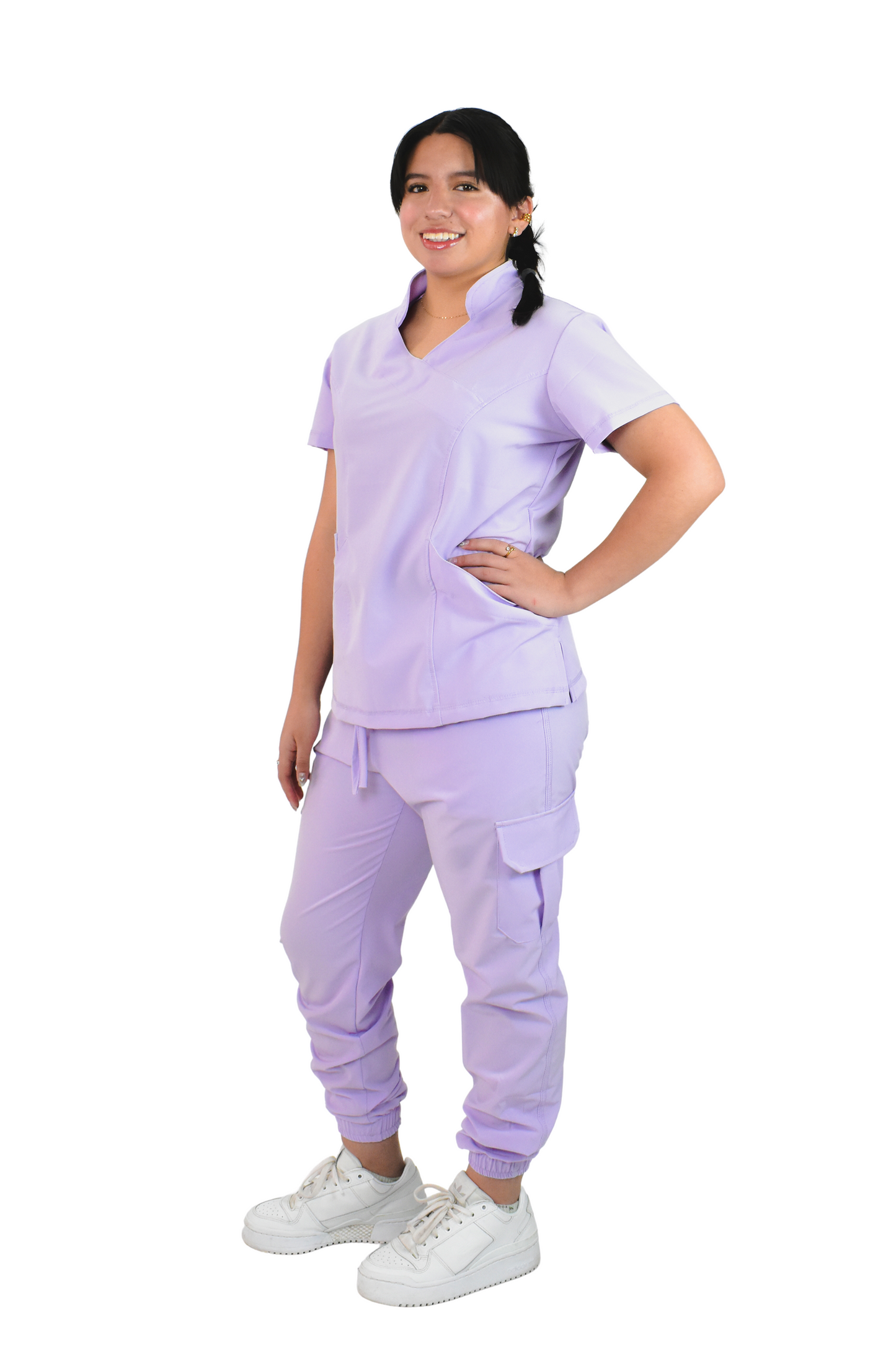 Uniforme Quirúrgico M06 Antifluido Stretch Lila
