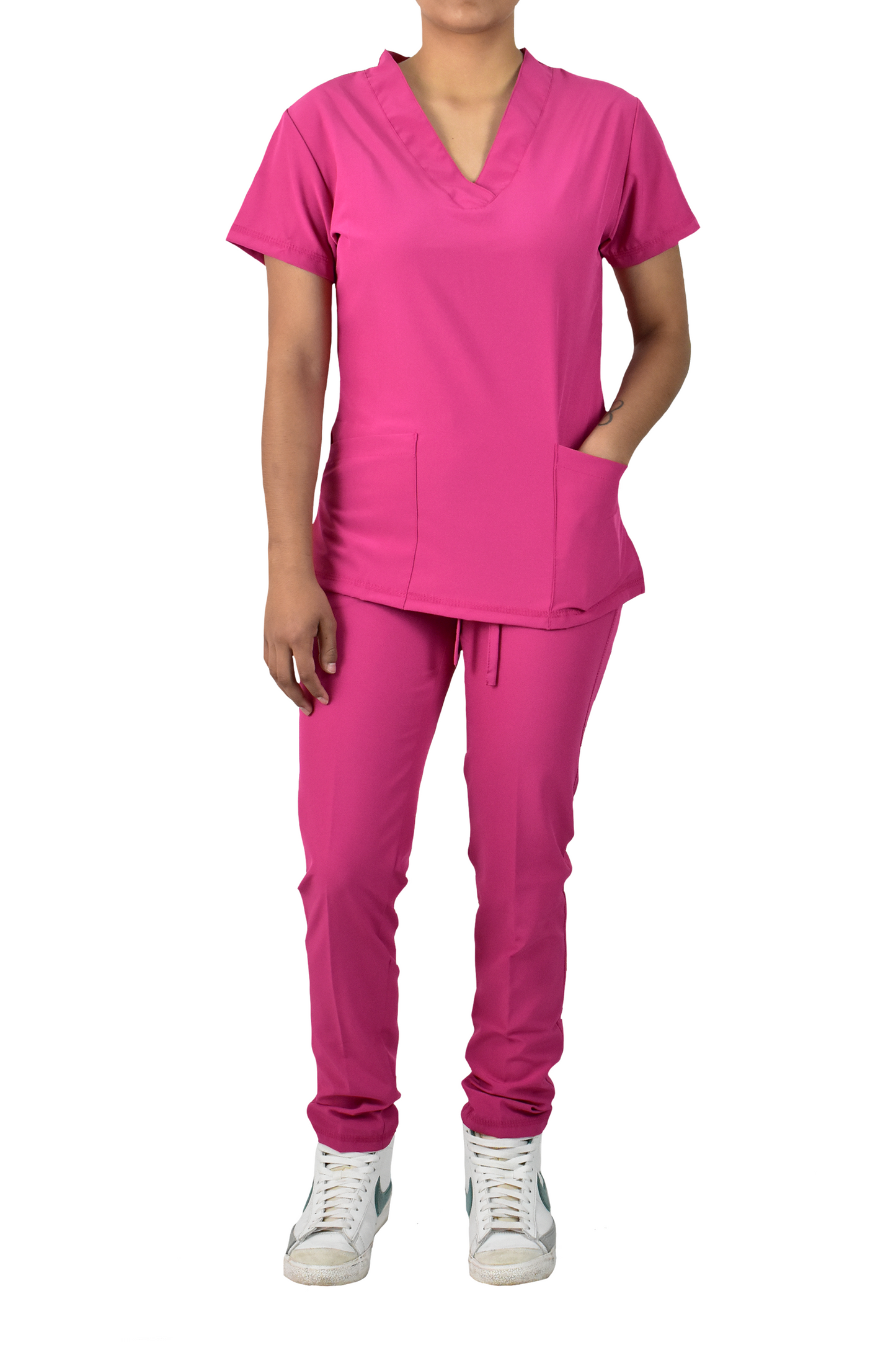 Uniforme Quirúrgico Dama M03 Stretch Fucsia