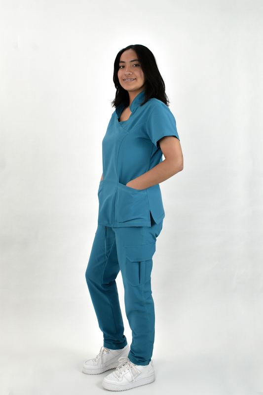 Uniforme Quirúrgico M06 Antifluido Stretch Jade