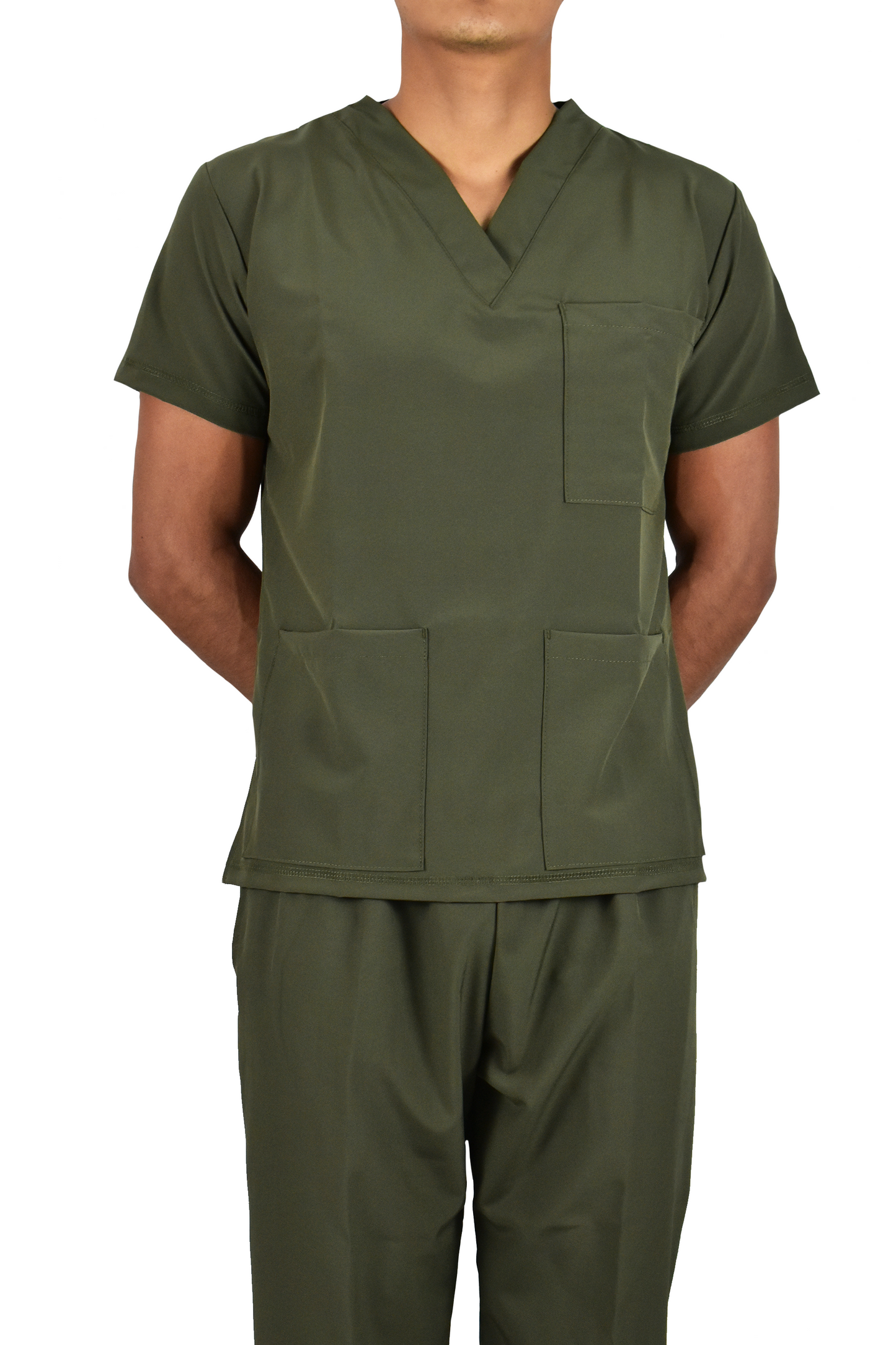 Uniforme Quirúrgico Caballero M04 Stretch Verde Militar