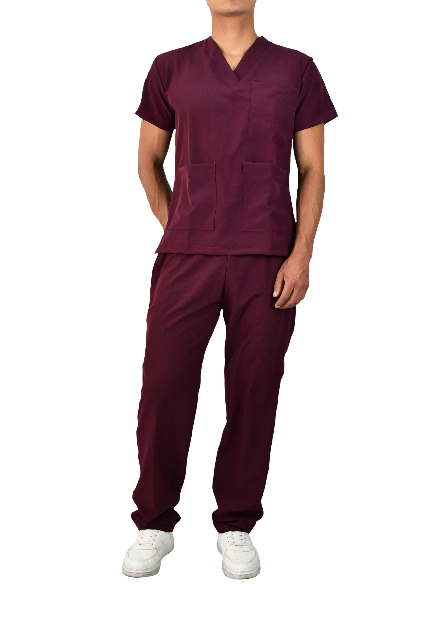 Uniforme Quirúrgico Caballero M04 Stretch Vino