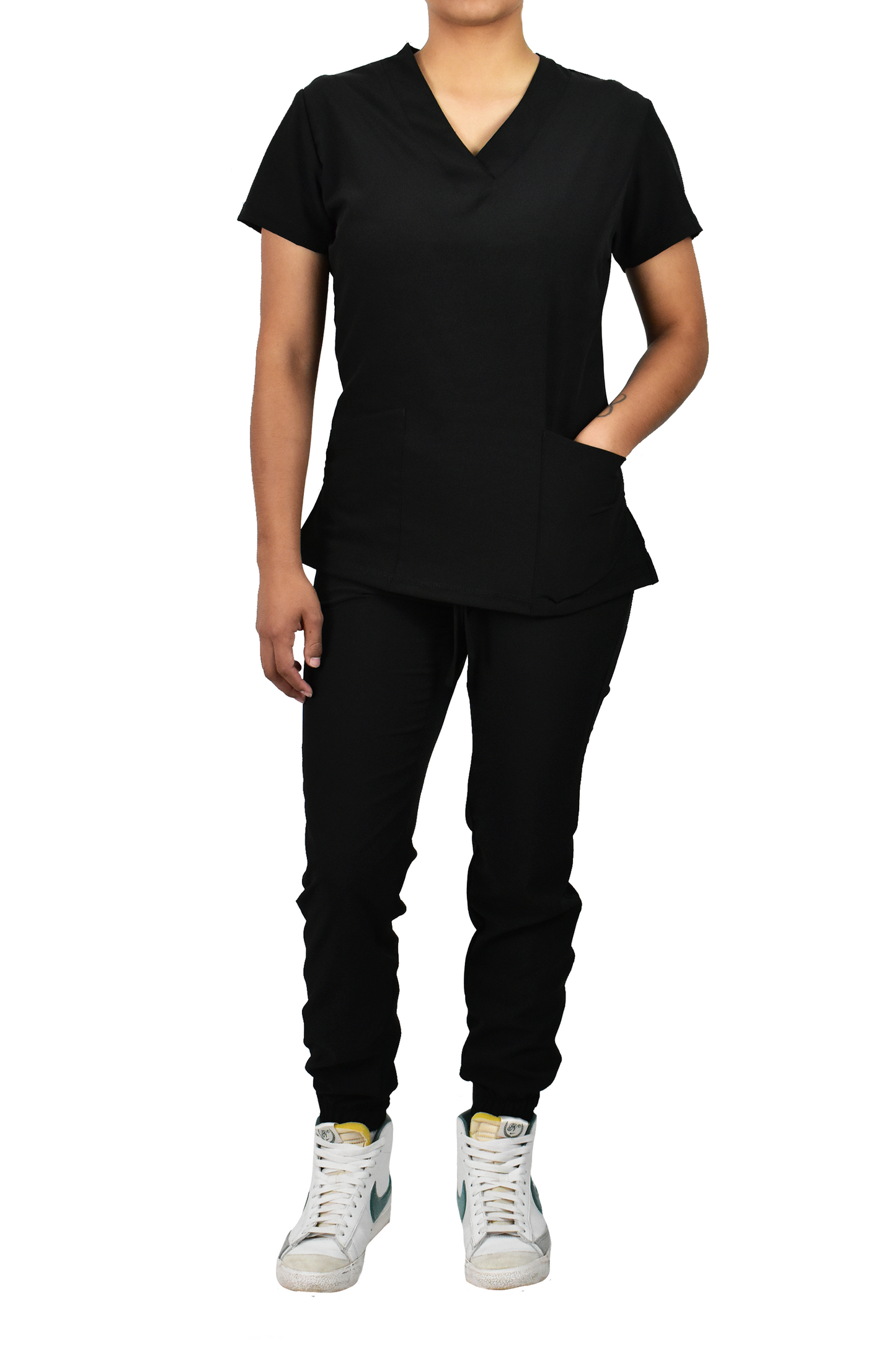 Uniforme Quirúrgico Dama M03 Stretch Negro