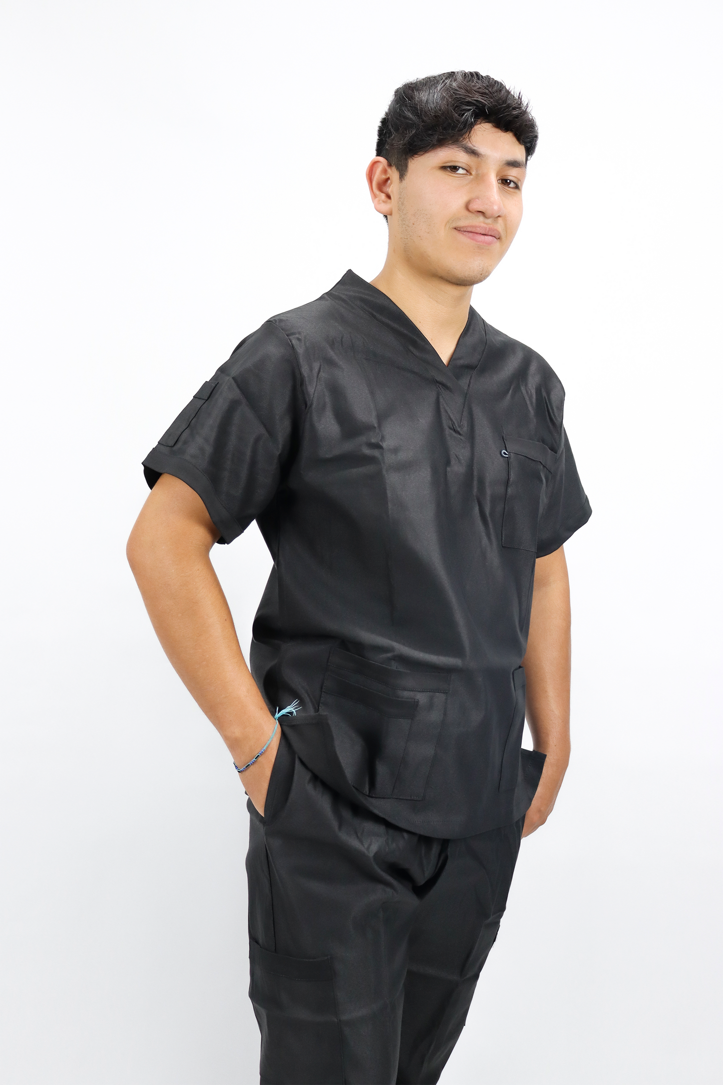 Uniforme Quirúrgico Caballero M01 Stretch Negro