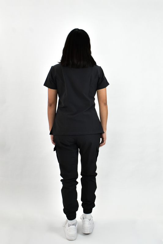 Uniforme Quirúrgico M06 Antifluido Stretch Gris Oxford