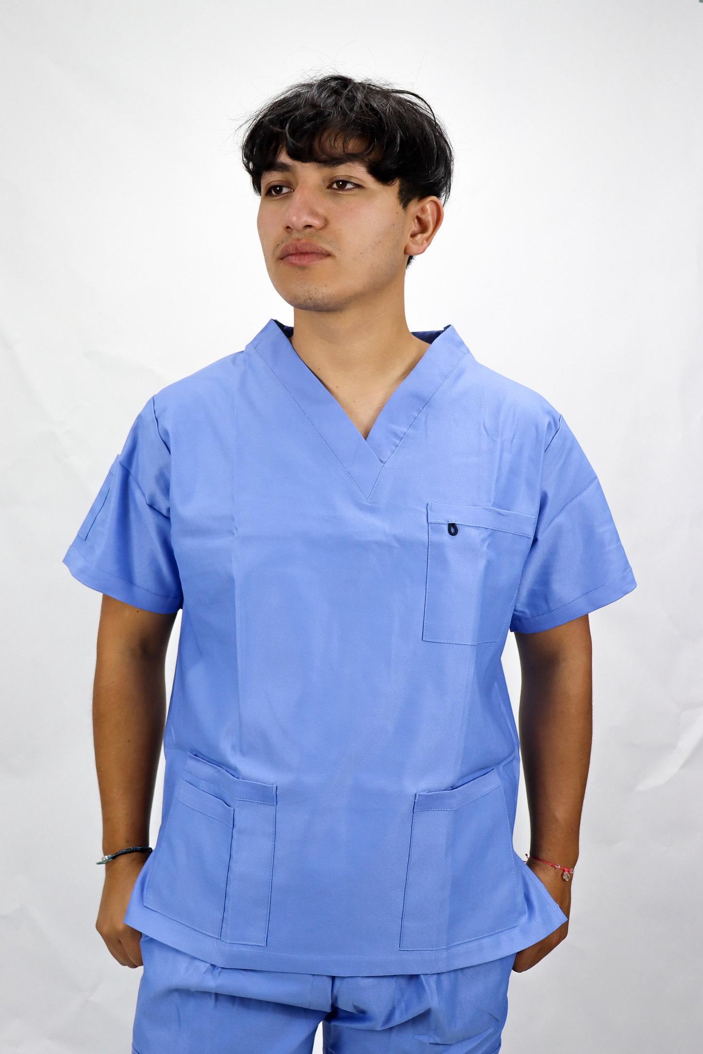 Uniforme Quirúrgico Caballero M01 Stretch Azul Plumbago