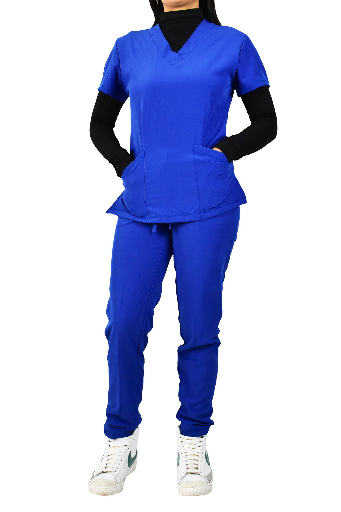 Uniforme Quirúrgico Dama M03 Stretch Azul Rey