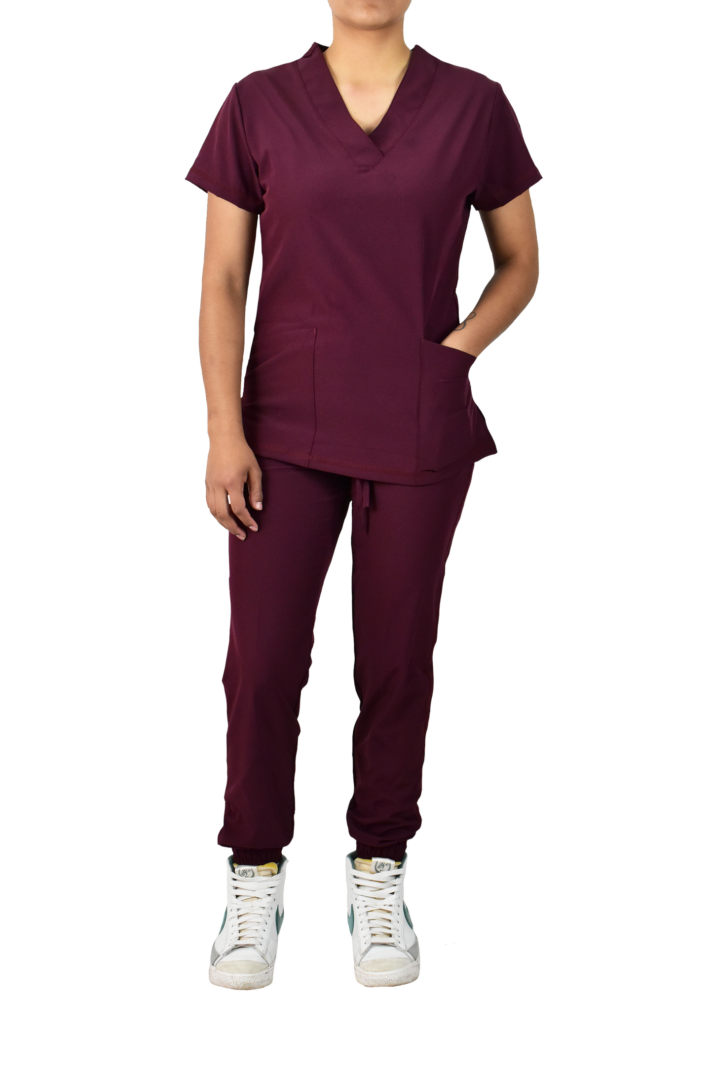 Uniforme Quirúrgico Dama M03 Stretch Vino