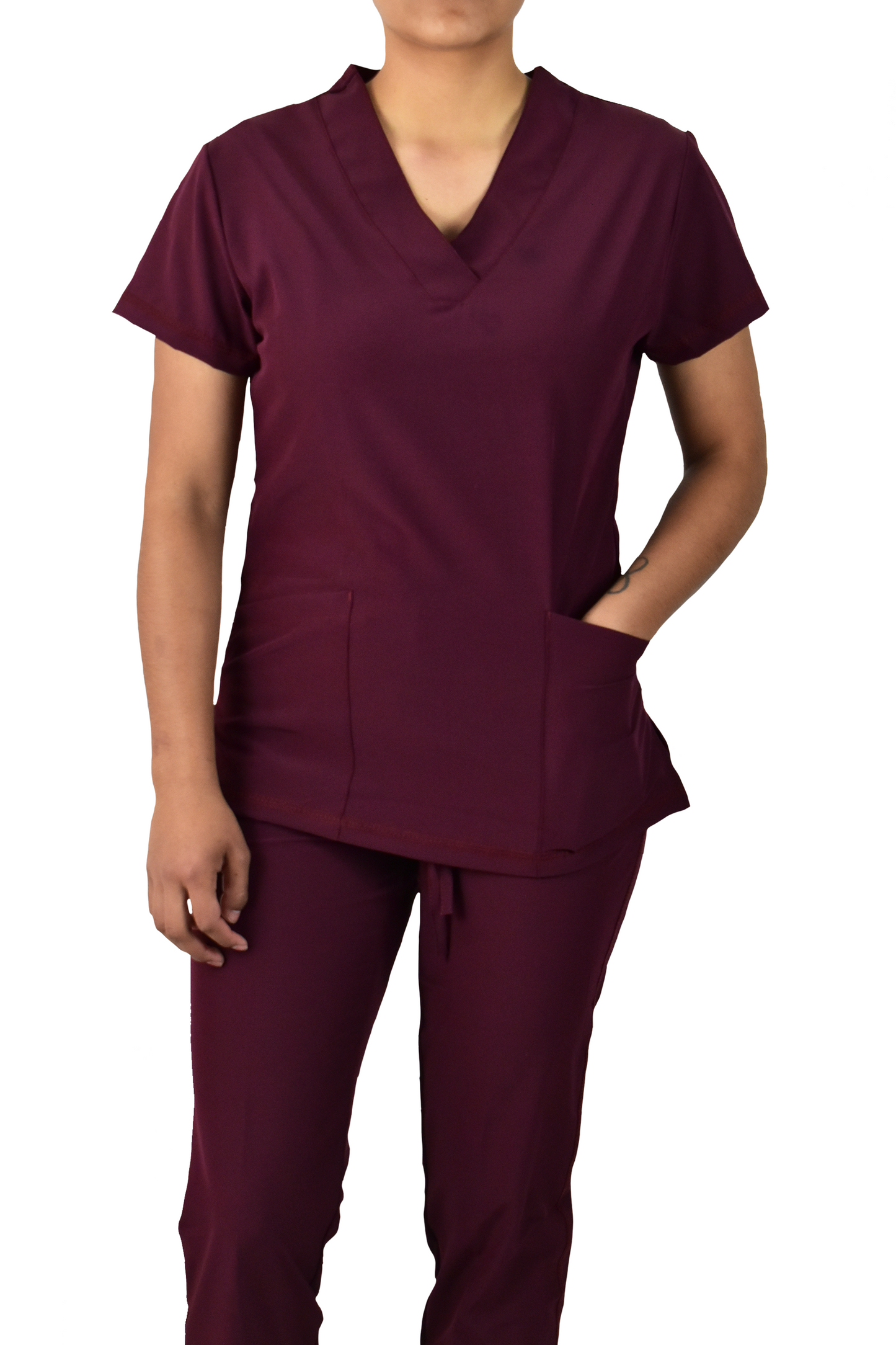 Uniforme Quirúrgico Dama M03 Stretch Vino