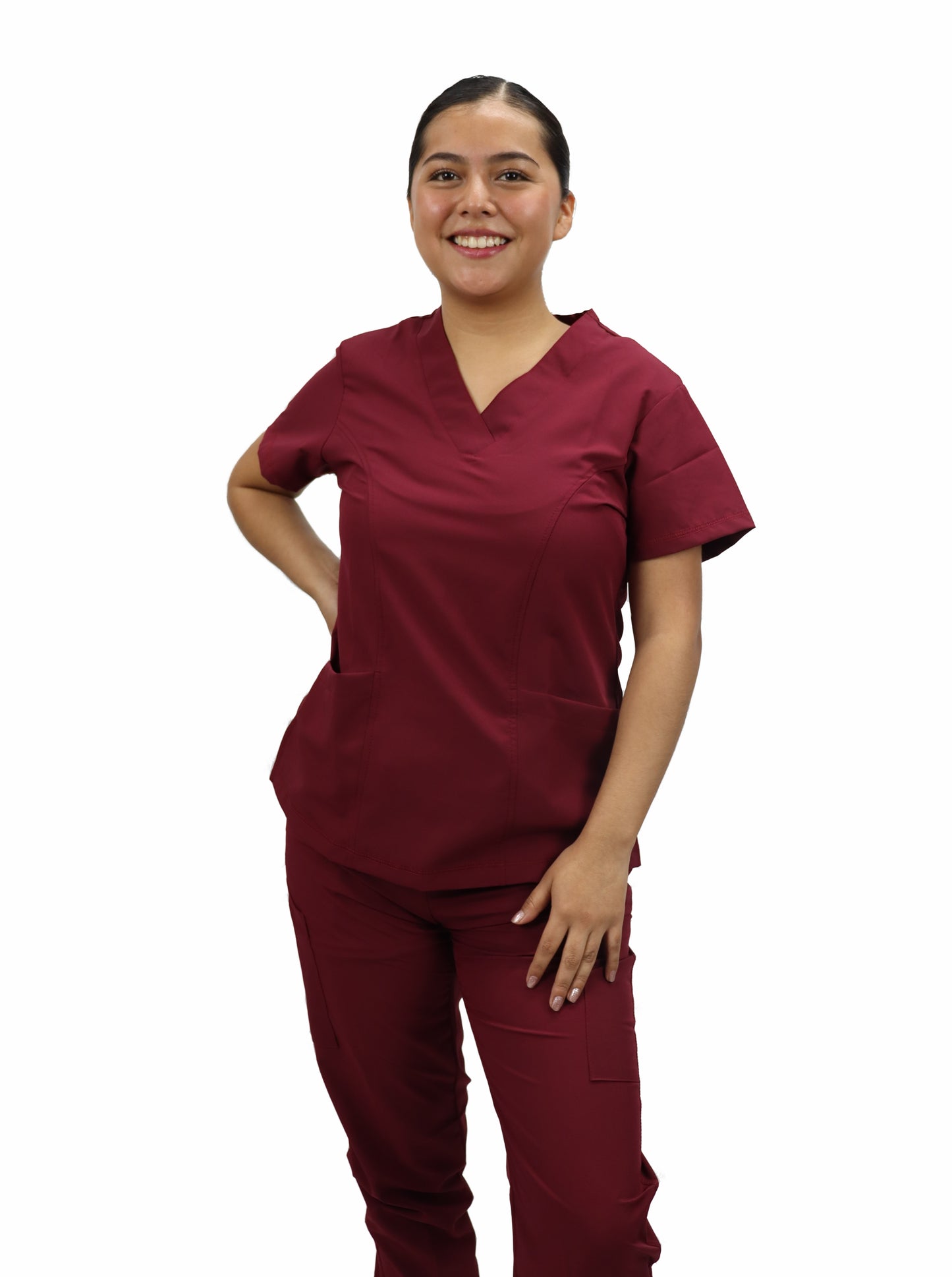 Uniforme Quirurgico M05 Antifluido Stretch Vino